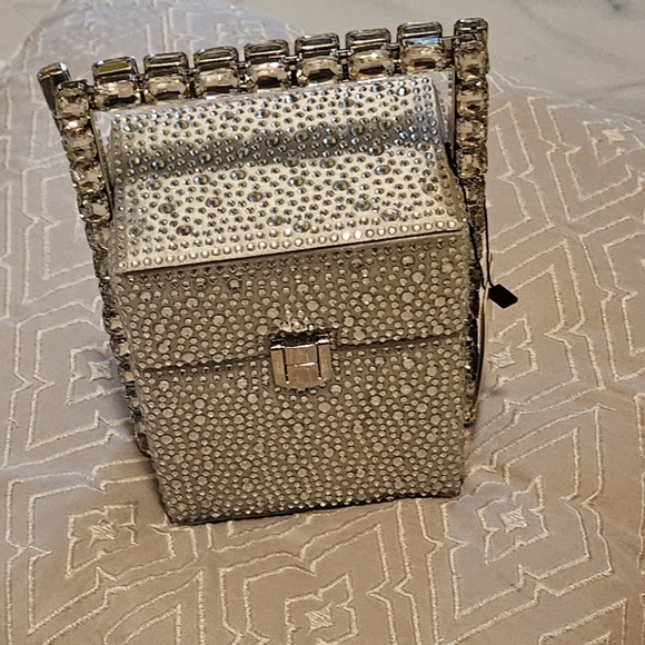 Crossbody Bag (SILVER)(NWT) - Picture 3 of 7